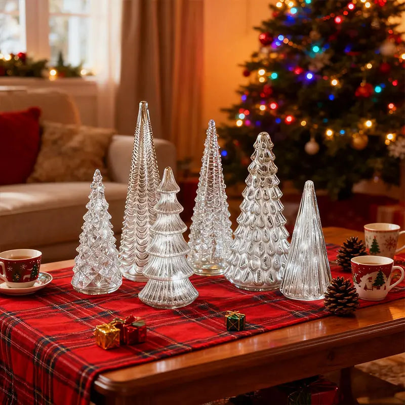 5-Piece Set 3D Printed Light-Up Trees with Upgraded LEDs for Tabletop Decor eprolo