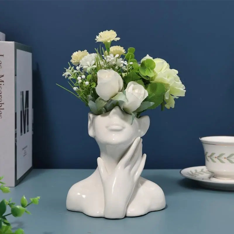 Human Body Ceramic Vase Human Shape Art Vase Nordic Home Decoration Ceramic Vase eprolo