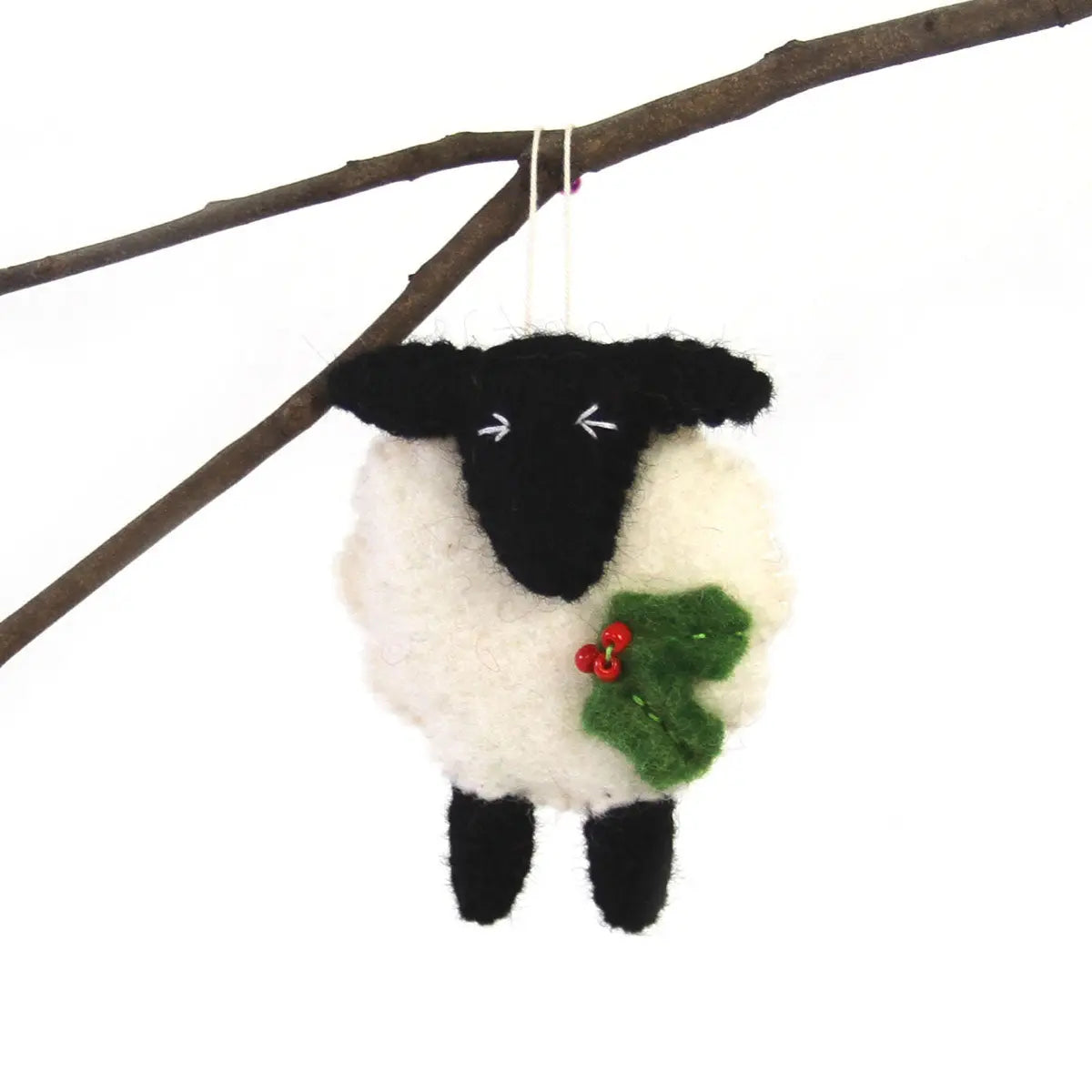 Hand Felted Christmas Ornament: Sheep - Global Groove (H) Global Groove