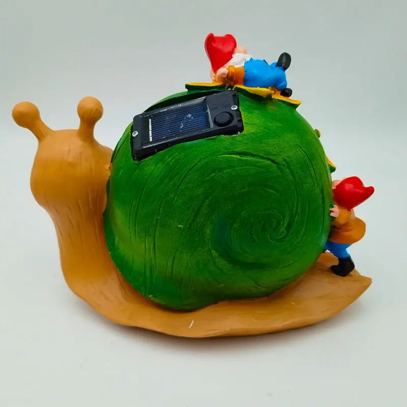 Solar powered outdoor animal snail elf ornament eprolo