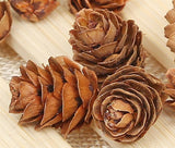 20PCS Wooden Natural Pinecone Christmas Tree Hanging DIY 3D Vivid Pine Cones Ornaments Party Christmas Decor Home Decors