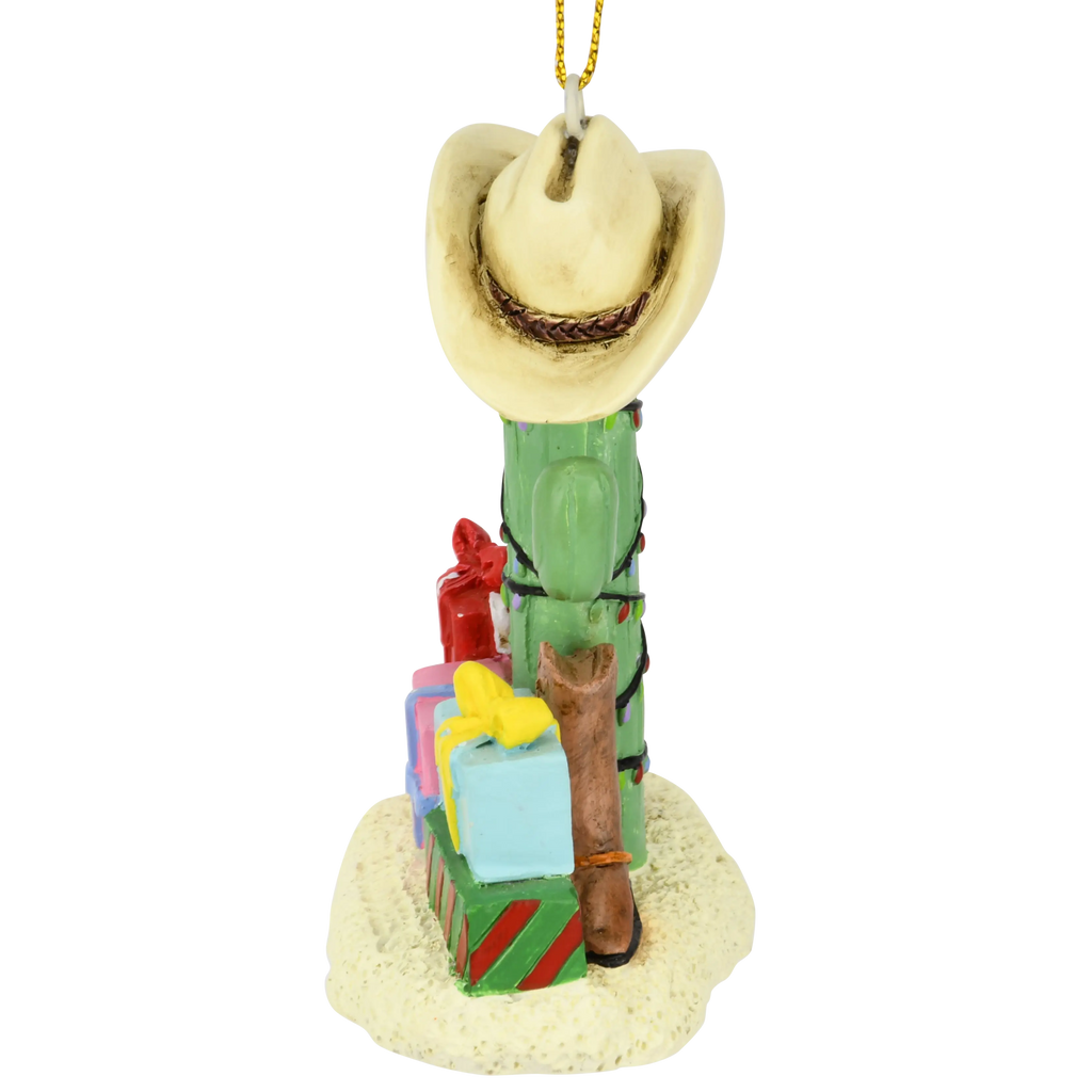 Cactus Christmas Tree with Cowboy Boots Cowboy Hats and Presents Ornament Tree Buddees Wholesale
