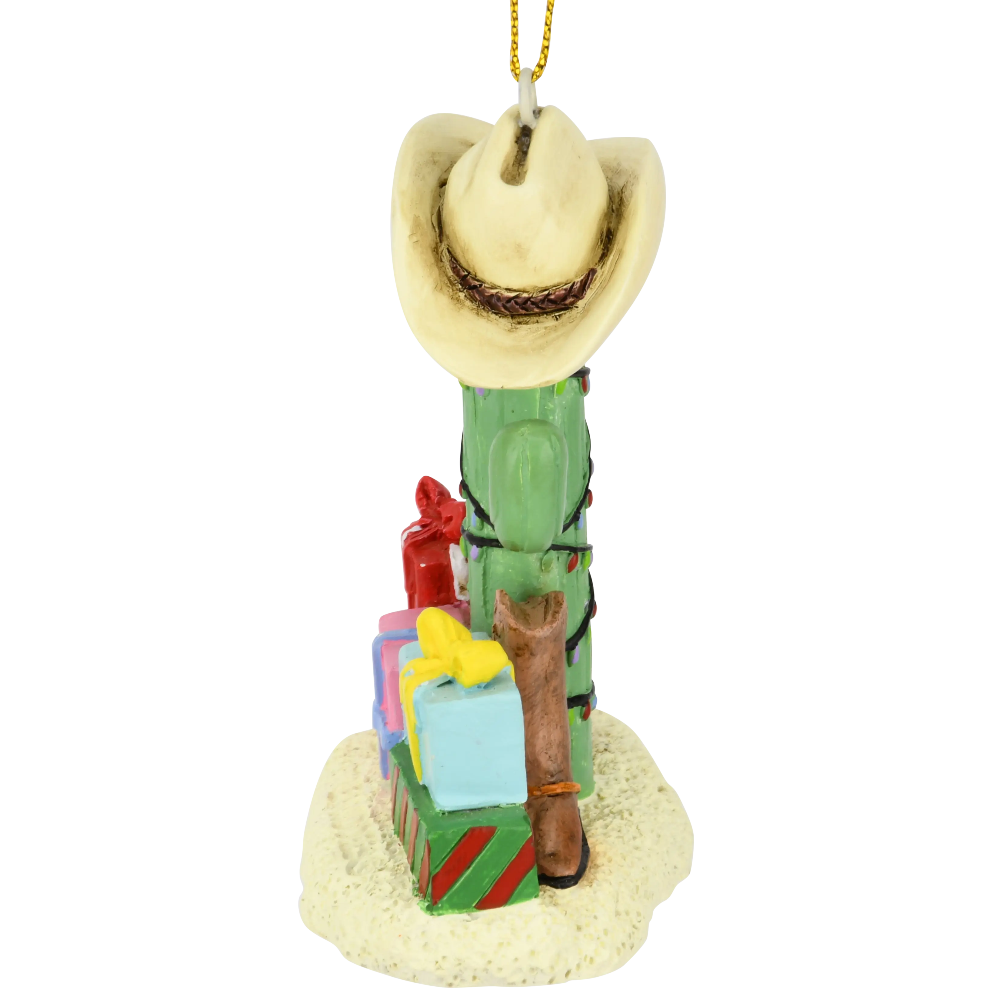 Cactus Christmas Tree with Cowboy Boots Cowboy Hats and Presents Ornament Tree Buddees Wholesale