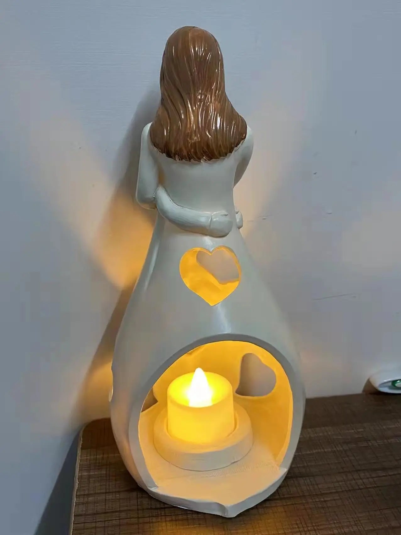 Mother's Day Ornament Candle Lampshade Warm Home Resin Ornament Statue eprolo