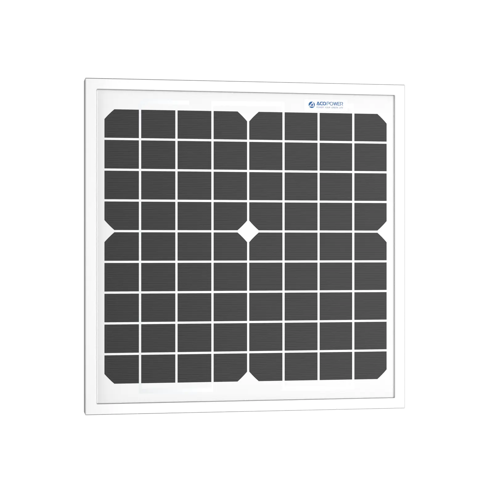 10 Watt 12 Volt Monocrystalline Solar Panel DC-ACOPower