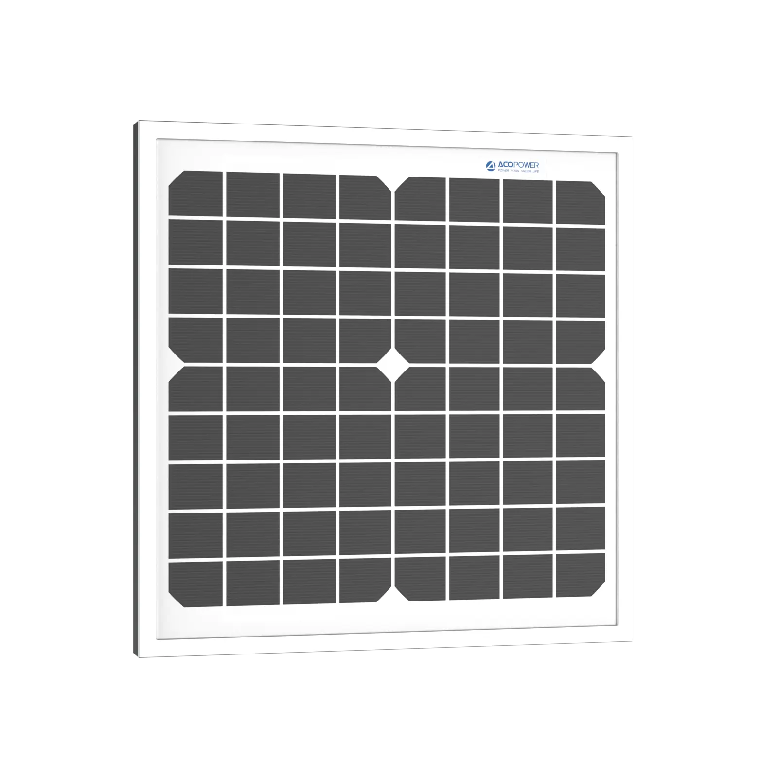 10 Watt 12 Volt Monocrystalline Solar Panel DC-ACOPower