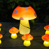 Solar mushroom LED light string outdoor courtyard garden