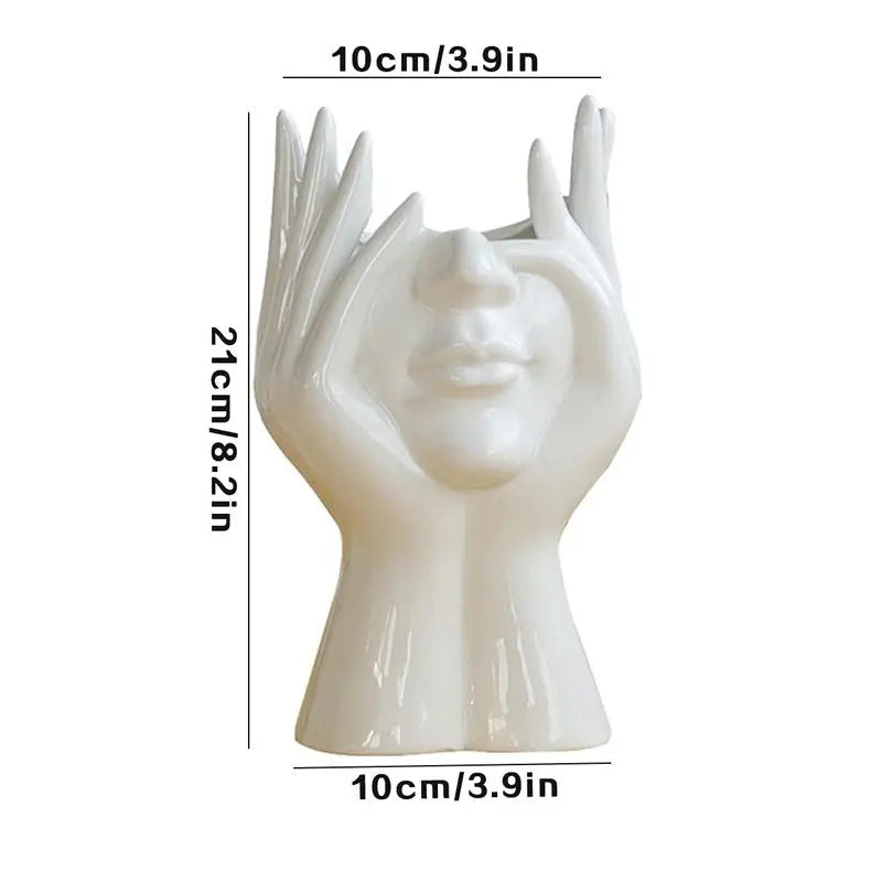 Human Body Ceramic Vase Human Shape Art Vase Nordic Home Decoration Ceramic Vase eprolo