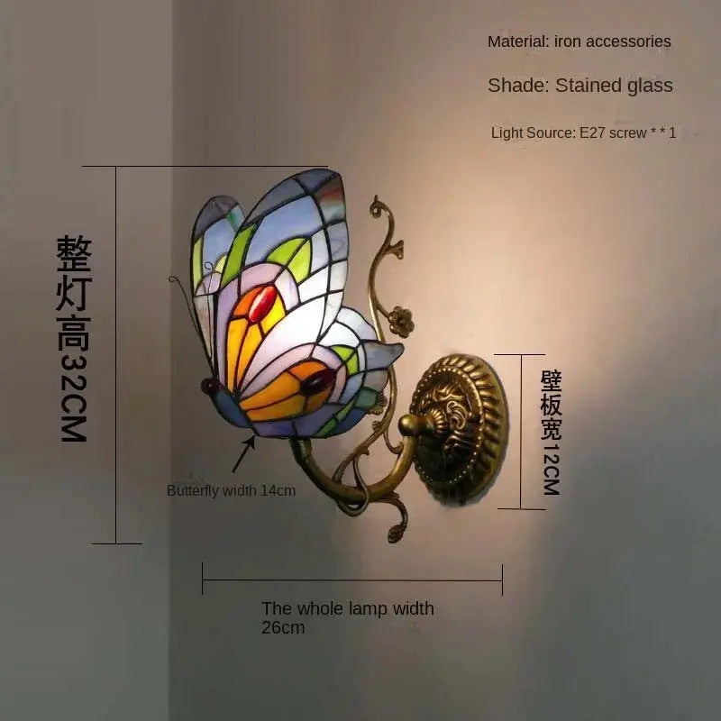 European and American Style Butterfly Colorful Wall Lamp eprolo