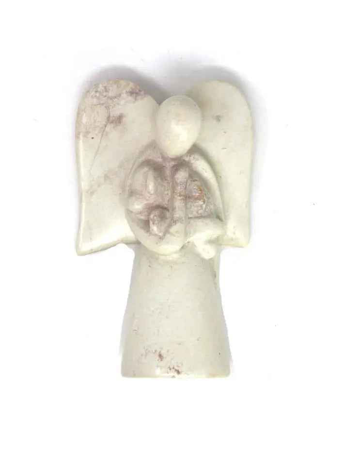 Angel Soapstone Sculpture Holding