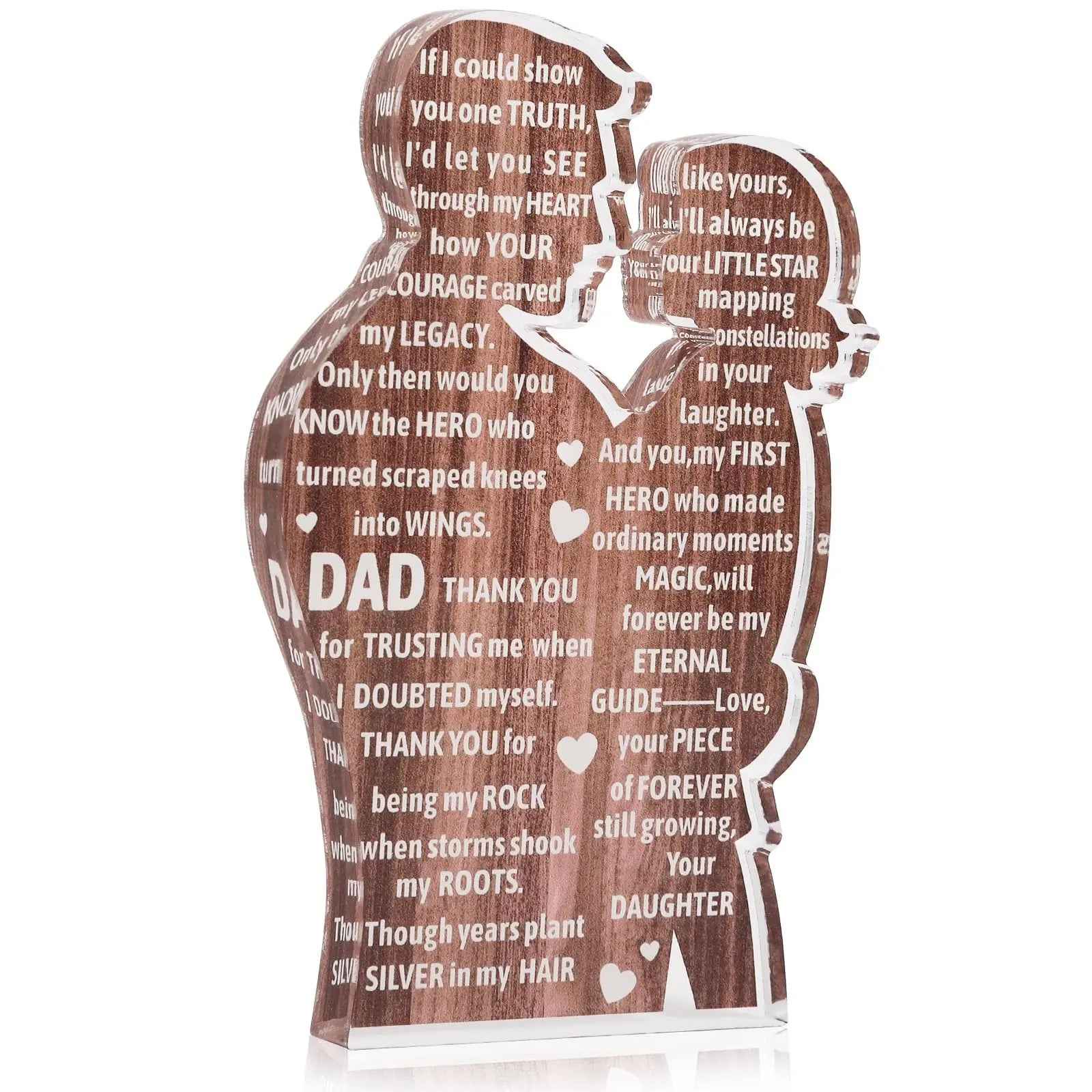 Daughter To Dad,Heartfelt Acrylic Plaque - Father's Day,Birthday Gift,Is Banned,652-10511-P