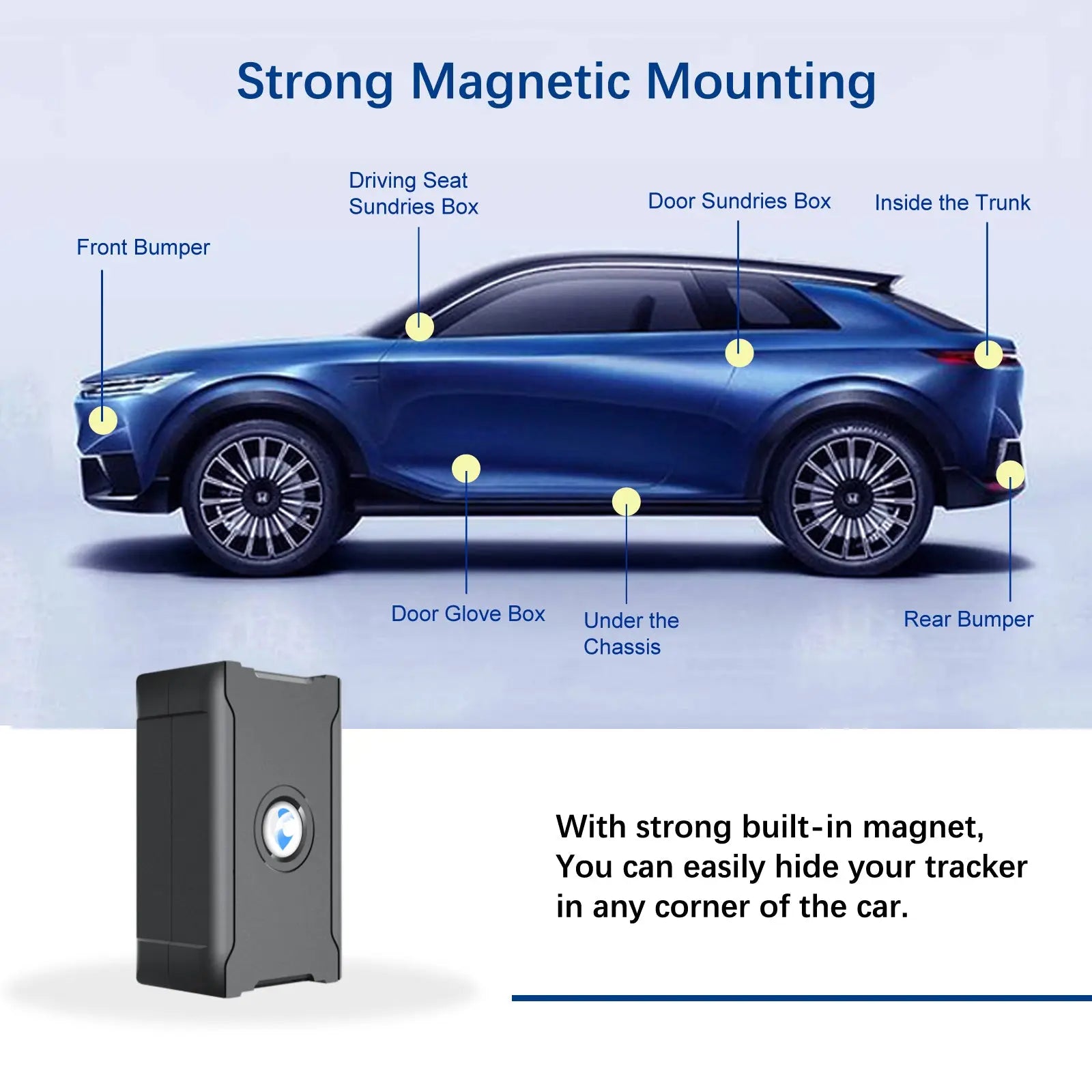 Anti-Theft Hidden GPS Tracker With Remote Control Real-Time Vehicle Tracker For Car, Truck, Motorcycle & Luggage, Subscription Required Mayra and Company