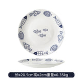 Home hand-painted ceramic plates, shallow plates, restaurant Western plates, breakfast plates, fruit plates, sk planes