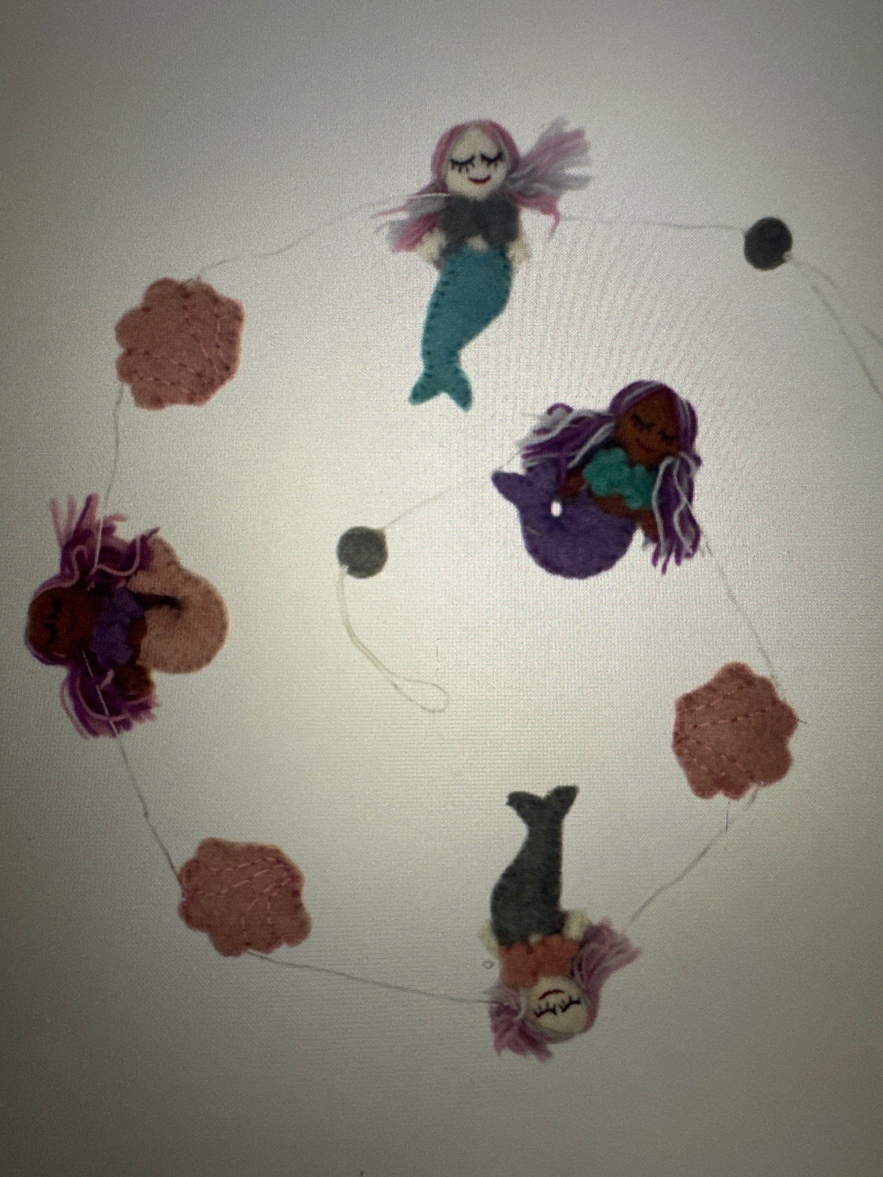 Mermaid Felt Garland - Global Groove