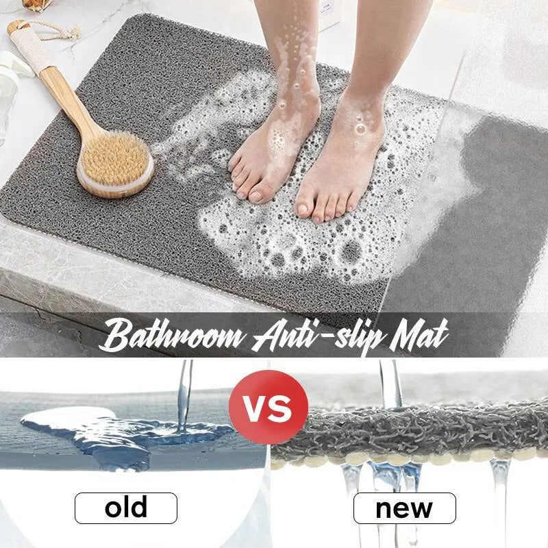 Mircrofiber Non-slip Bath Mats With Anti Moldy Sucker Bathroom Carpets Rugs Soft Toilet Floor Rugs Waterproof Shower Bath Mat eprolo