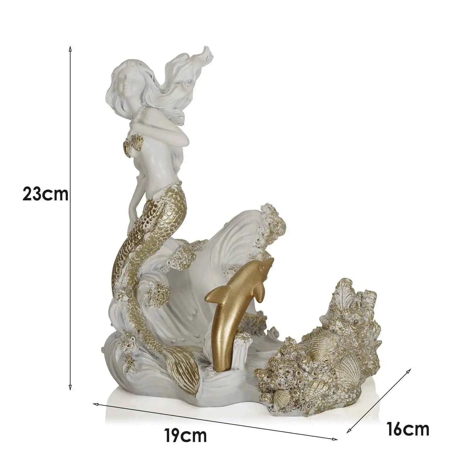Mermaid resin decorative red wine rack ornaments