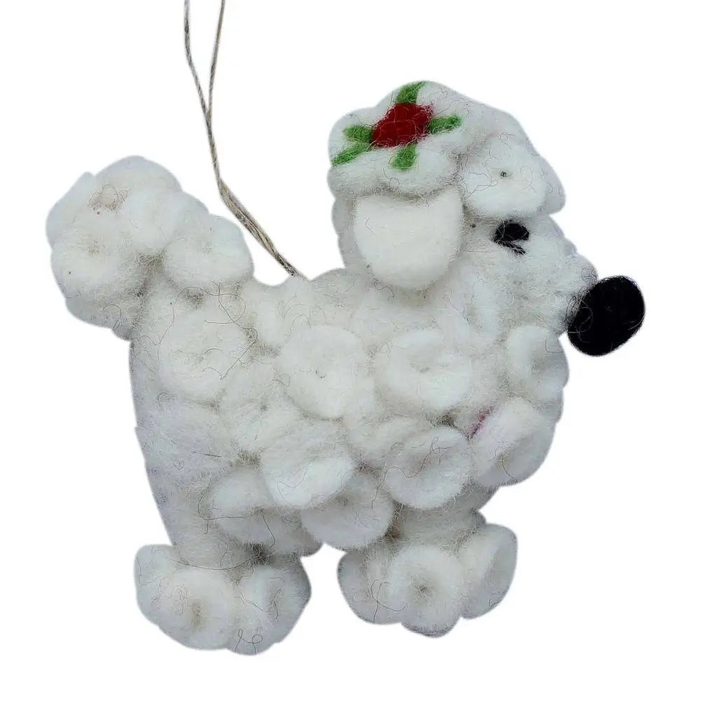Poodle Felt Ornament - Global Groove (H) Global Groove (H)