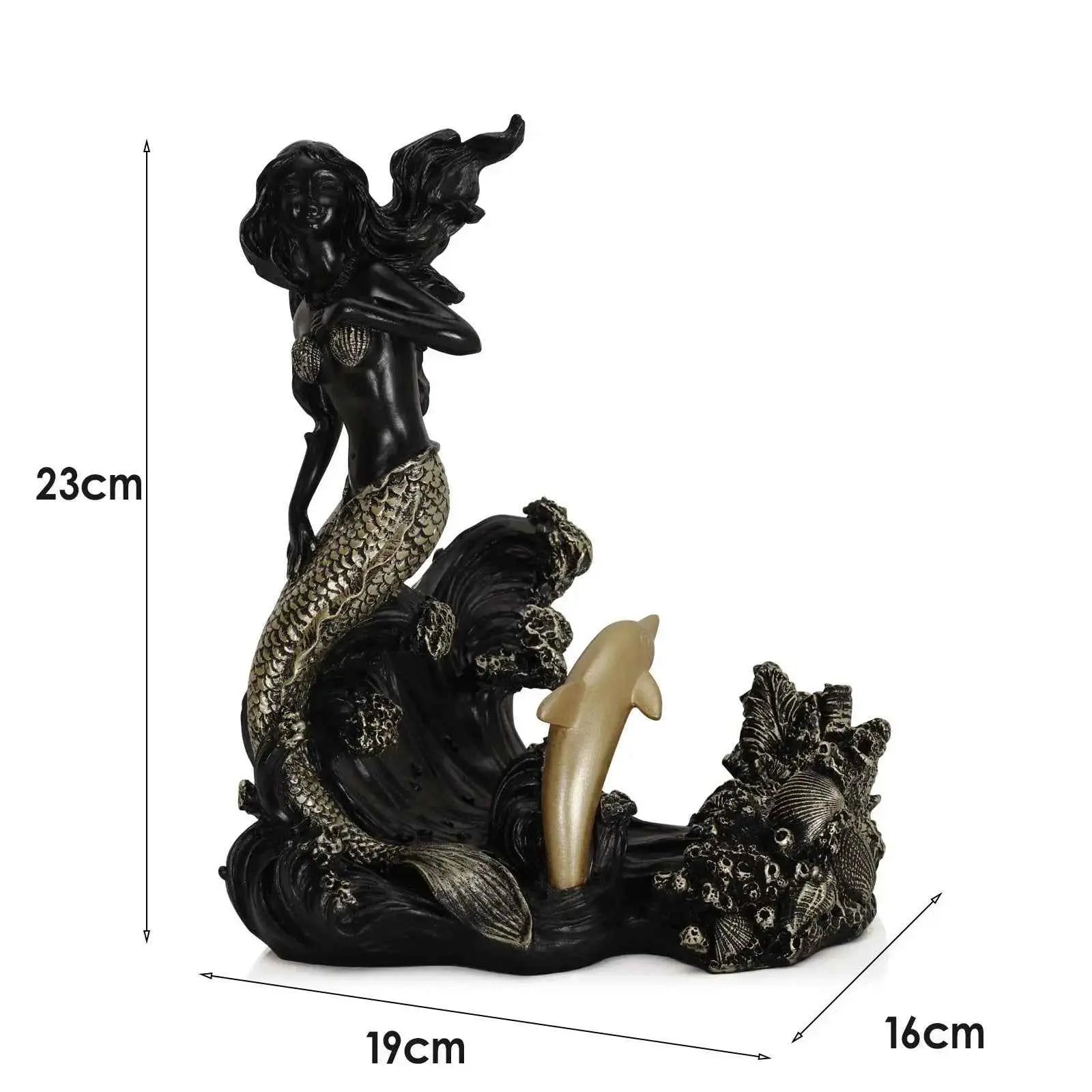 Mermaid resin decorative red wine rack ornaments