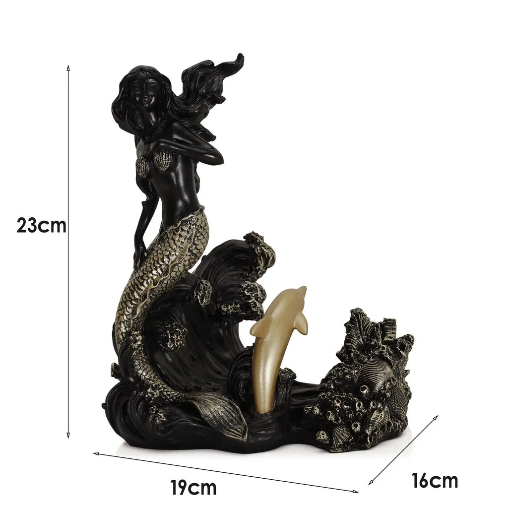 Mermaid resin decorative red wine rack ornaments eprolo