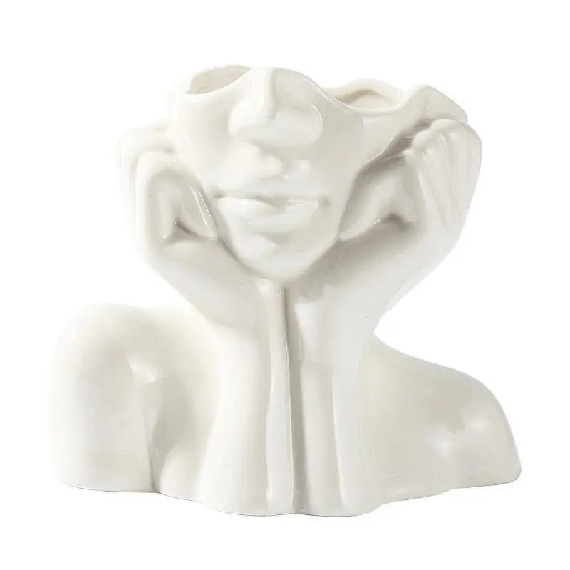 Human Body Ceramic Vase Human Shape Art Vase Nordic Home Decoration Ceramic Vase eprolo