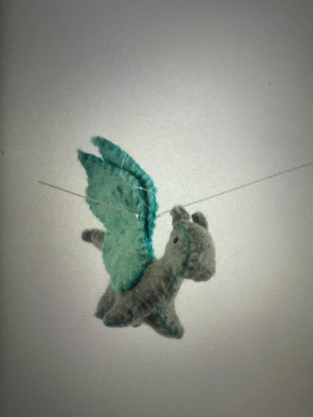 Felt Dragon Garland - Blue Colors - Global Groove
