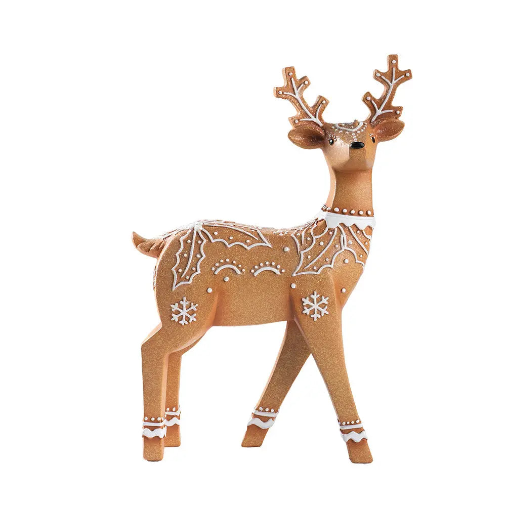 Christmas Deer Resin Ornament Furniture Decoration Craft  Decor eprolo