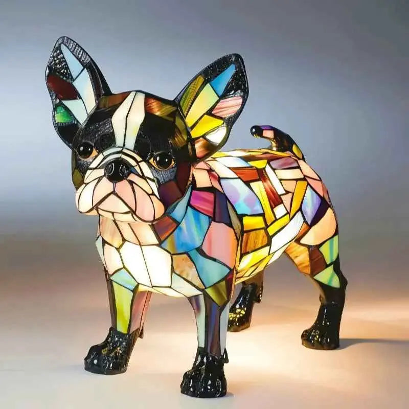 Animal resin LED night light lamp