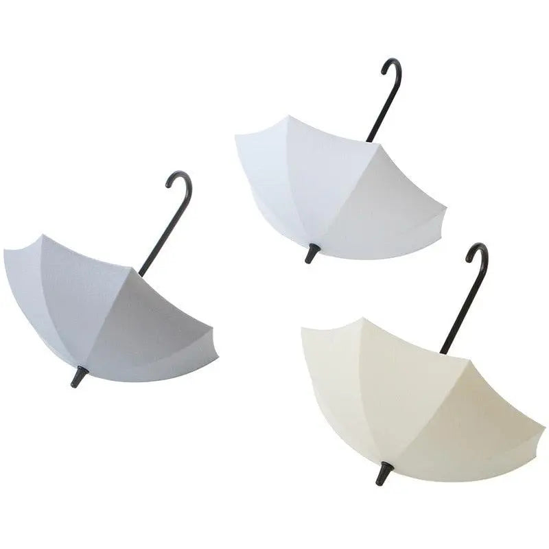 3Pcs/set Creative Umbrella Shape Hook Colorful Key Hanger Holder home Bedroom Wall decoration Accessories Wall Hanging Hooks Key Hangers Holder Towel Rack Multifunctional Hooks for Living Room Bedroom Stevvex