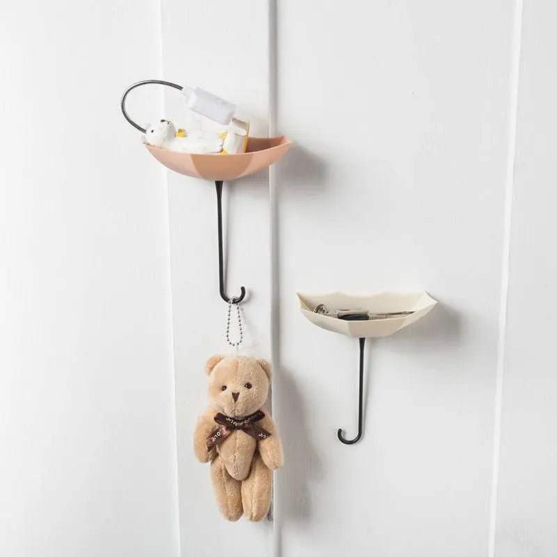 3Pcs/set Creative Umbrella Shape Hook Colorful Key Hanger Holder home Bedroom Wall decoration Accessories Wall Hanging Hooks Key Hangers Holder Towel Rack Multifunctional Hooks for Living Room Bedroom Stevvex