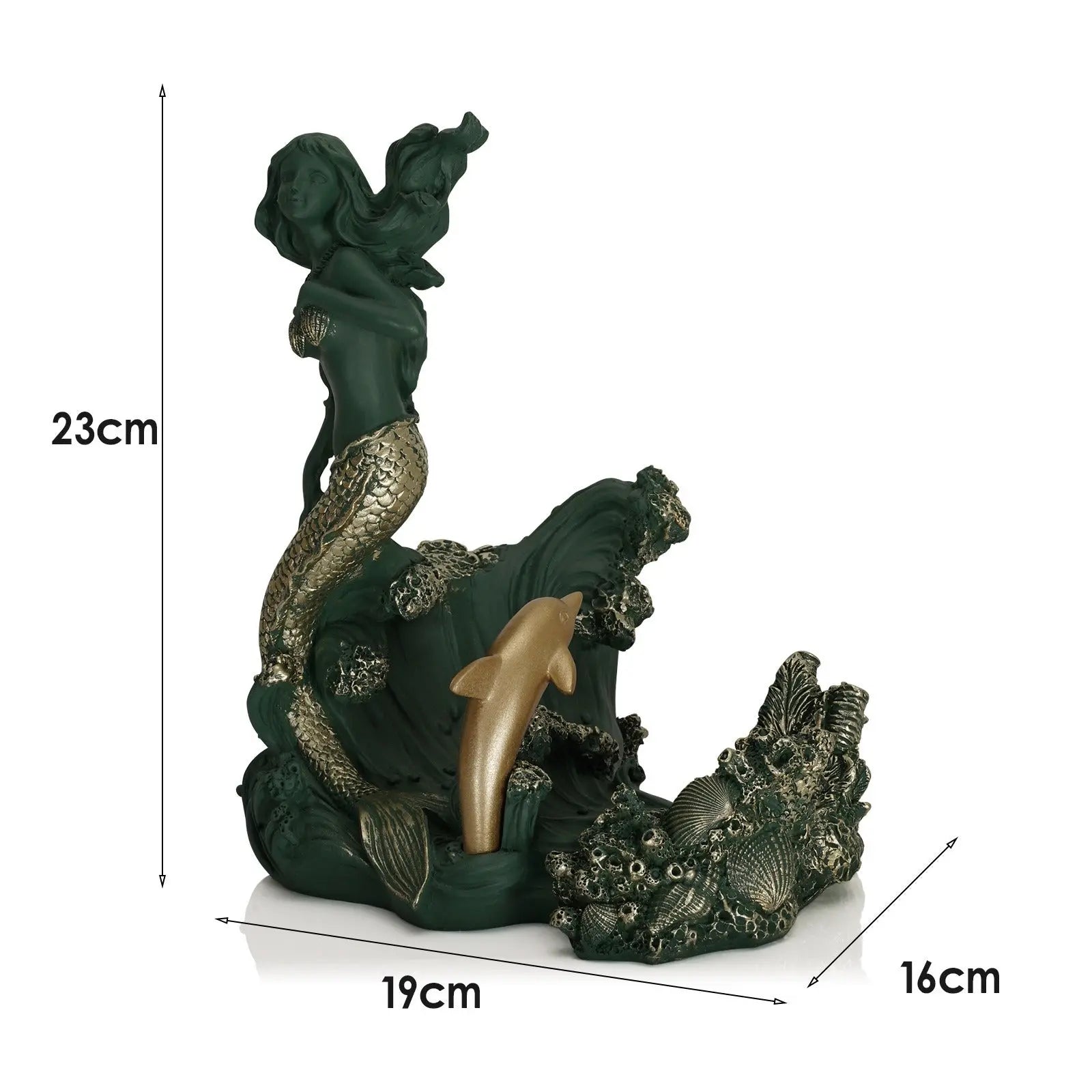 Mermaid resin decorative red wine rack ornaments eprolo