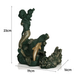 Mermaid resin decorative red wine rack ornaments