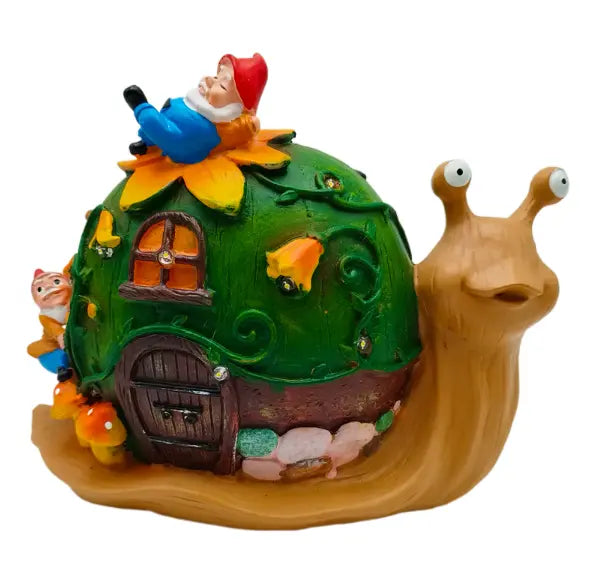 Solar powered outdoor animal snail elf ornament eprolo