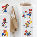 Super Mario Game Decorative Wall Stickers For Nursery Kids Room Decor Cartoon Home Decals Mural Art Playroom PVC DIY Decorations