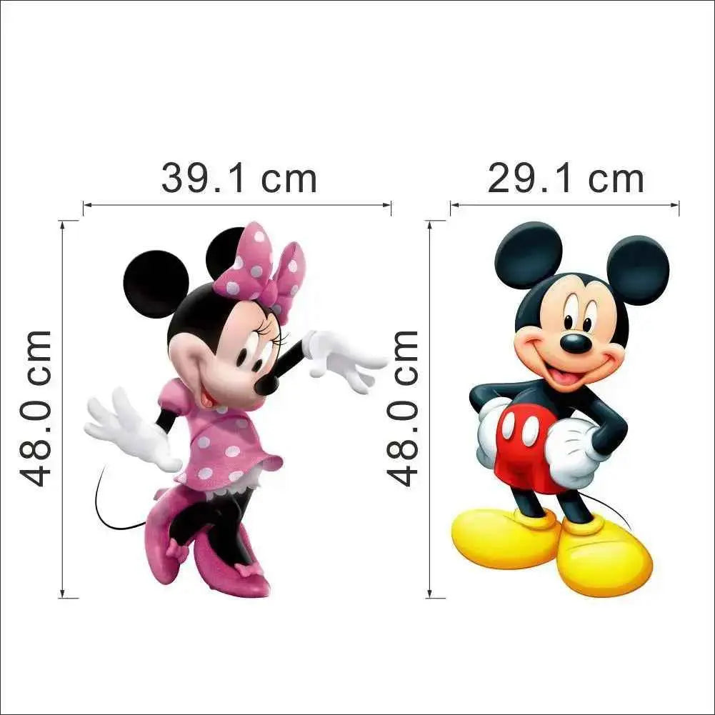 Mickey Minnie Decorative Painting Children's Room Background Wall Mickey Mouse Wall Sticker