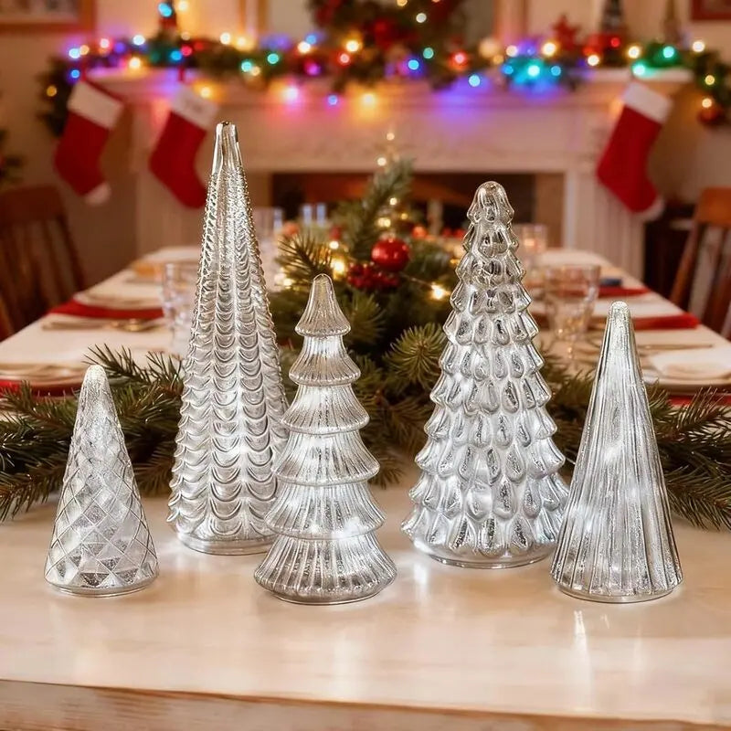 5-Piece Set 3D Printed Light-Up Trees with Upgraded LEDs for Tabletop Decor eprolo