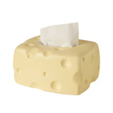 Cute Tissue Boxes Ceramic Cheese Shape Napkin Holder Storage Box