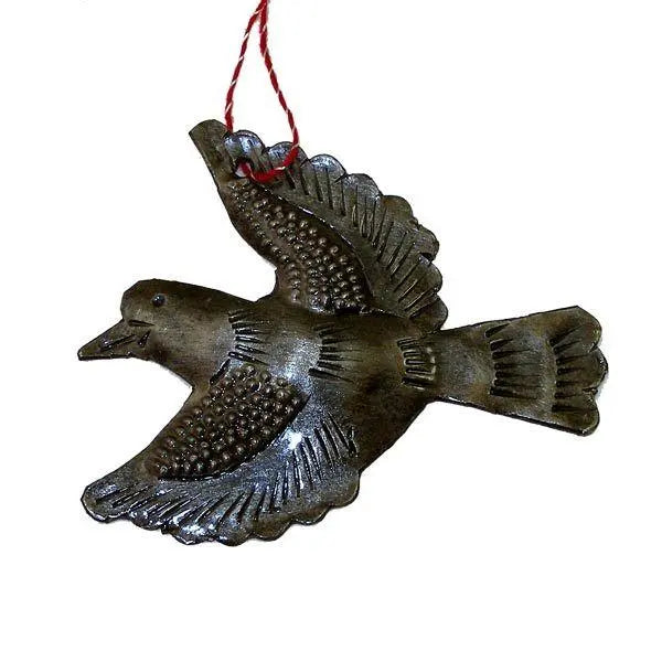 Dove Design Steel Drum Ornament - Croix des Bouquets (H) Croix des Bouquets