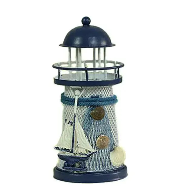 Lighthouse Candle Holder Mediterranean-style Home Decor eprolo