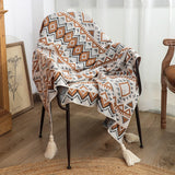 Simple Knitted Wool Shawl Blanket