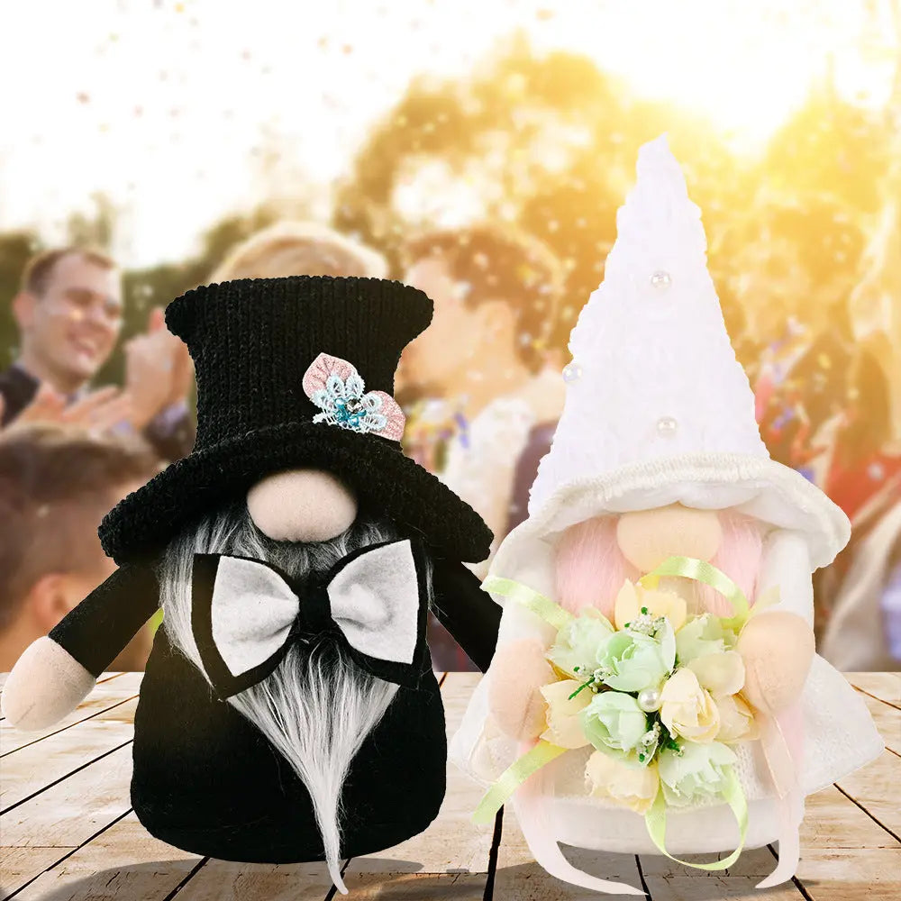 New wedding Rudolph and  Doll holding flower decor eprolo