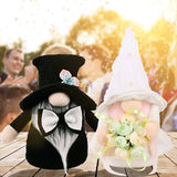 New wedding faceless doll holding flower doll Rudolph ornaments home window decoration ornaments
