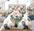 Home Textiles Bedroom Bed Sheets Pillowcases Cactus Succulent Three or Four Piece Sets eprolo