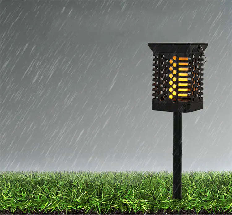 New Solar Flame Lamp Lawn Garden Lamp Abs Shell Anti-Aging Home Landscape Plug-In Light eprolo