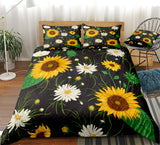 Flower home textile room bedroom bedding sunflower three or four pieces
