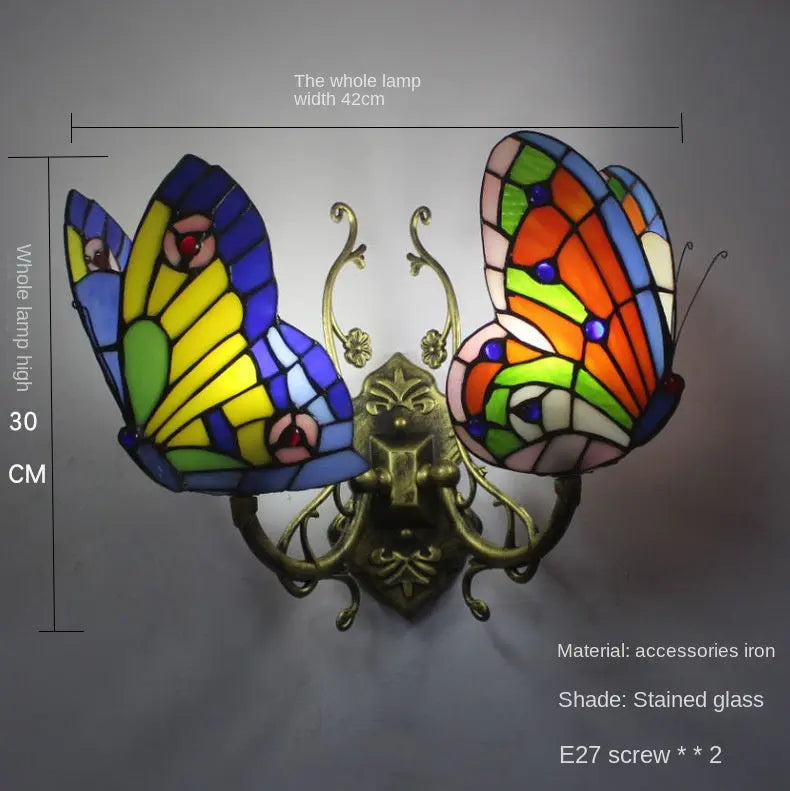 European and American Style Butterfly Colorful Wall Lamp eprolo