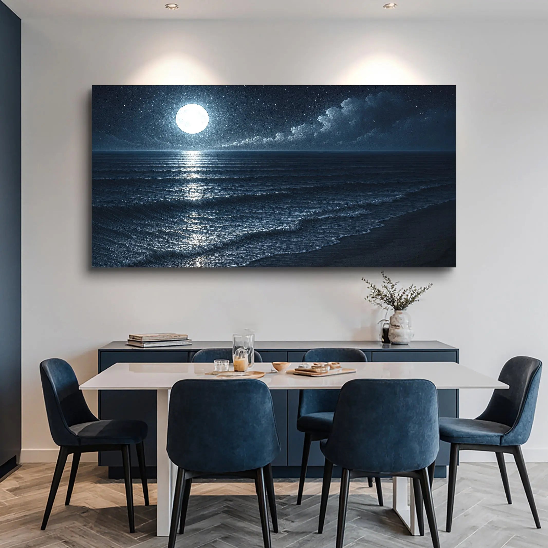 Beach Shoreline Coastal Wall Art Tailored Canvases