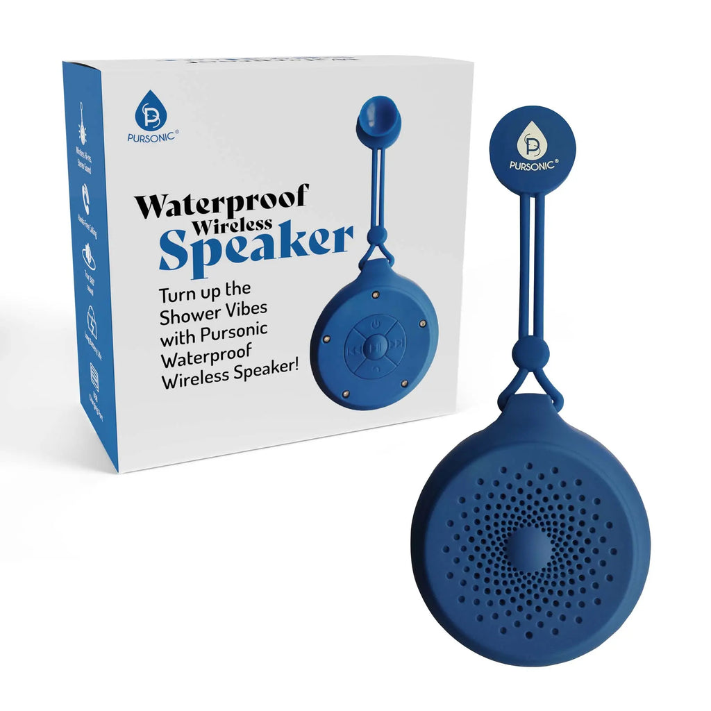 Waterproof Wireless Speaker – Portable Bluetooth Shower Speaker Pursonic