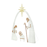 Outdoor Nativity Scene with Copper Wire, Christmas Yard Decor for Garden