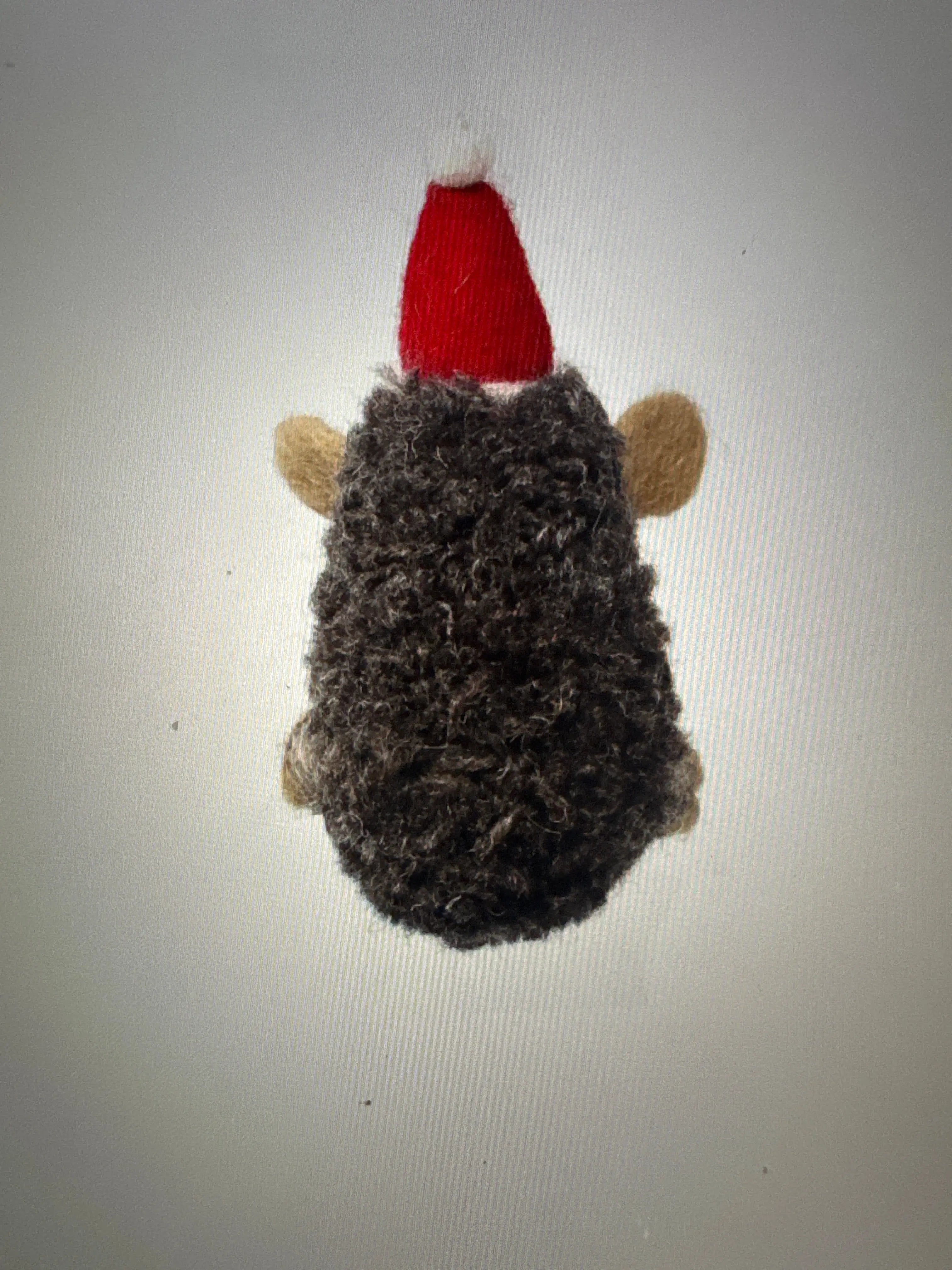 Hand Felted Christmas Ornament: Hedgehog - Global Groove (H) Global Groove