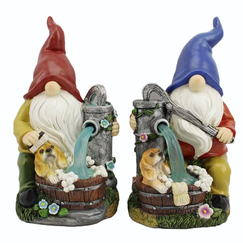Outdoor solar lamp resin garden decoration Goblin dwarf dwarf eprolo